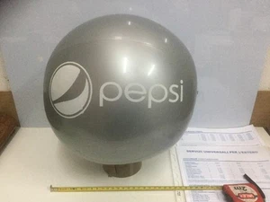 PEPSI - COLA - PALLONE GONFIABILE ARGENTO - GADGET BRAND COLLEZIONISMO - ANNI 80 - Picture 1 of 1
