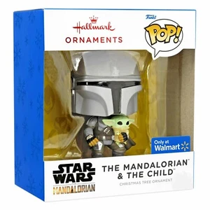EXCLUSIVE ~ Hallmark Funko POP! Star Wars Mandalorian The Child Grogu Ornament - Picture 1 of 5