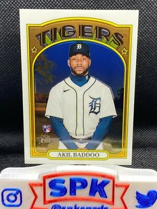 2021 Topps Heritage High Number AKIL BADDOO CHROME 276/999 RC TIGERS #540 - Picture 1 of 2