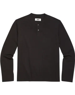 NUEVO CON ETIQUETAS $39.99 Camisa Henley Joseph Abboud Para Hombre Negra Manga Larga Talla XL ~ NUEVA  Foto 1 de 4