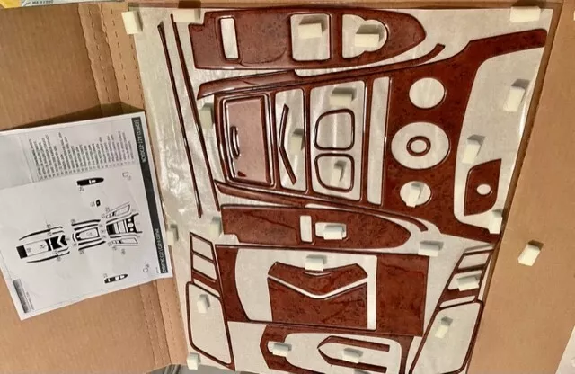 PARA CADILLAC CTS 2011 12 13 14 CUPÉ 2 PUERTAS INTERIOR JUEGO MADERA BURL TABLERO MOLDURAS KIT Foto 1 de 4