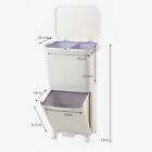 38/42 Litre Double Recycling Pedal Bin 2/3 Compartment Kitchen Rubbish Waste Can