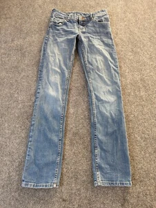 Zara Basic Z1975 Denim Blue Jeans Mid Rise Women's Size 4 W28 L29.5 - Picture 1 of 10