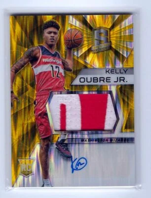 Kelly Oubre 15/16 Spectra Prizm RC Patch Auto #118 SN #09/10 - Image 1 of 2