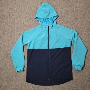 Avia Jacket Youth Girls 14-16 Blue Hooded Vented Pockets - Picture 1 of 13