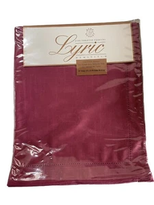 Kemp & Beatley Table Runner Berry Hemstitch Fabric 90”x14 Raspberry Pink 90s New - Picture 1 of 7