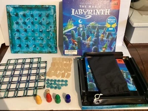 Magic Labyrinth Board Game Replacement Parts Walls Chips Magician Balls Pawns - Picture 1 of 14