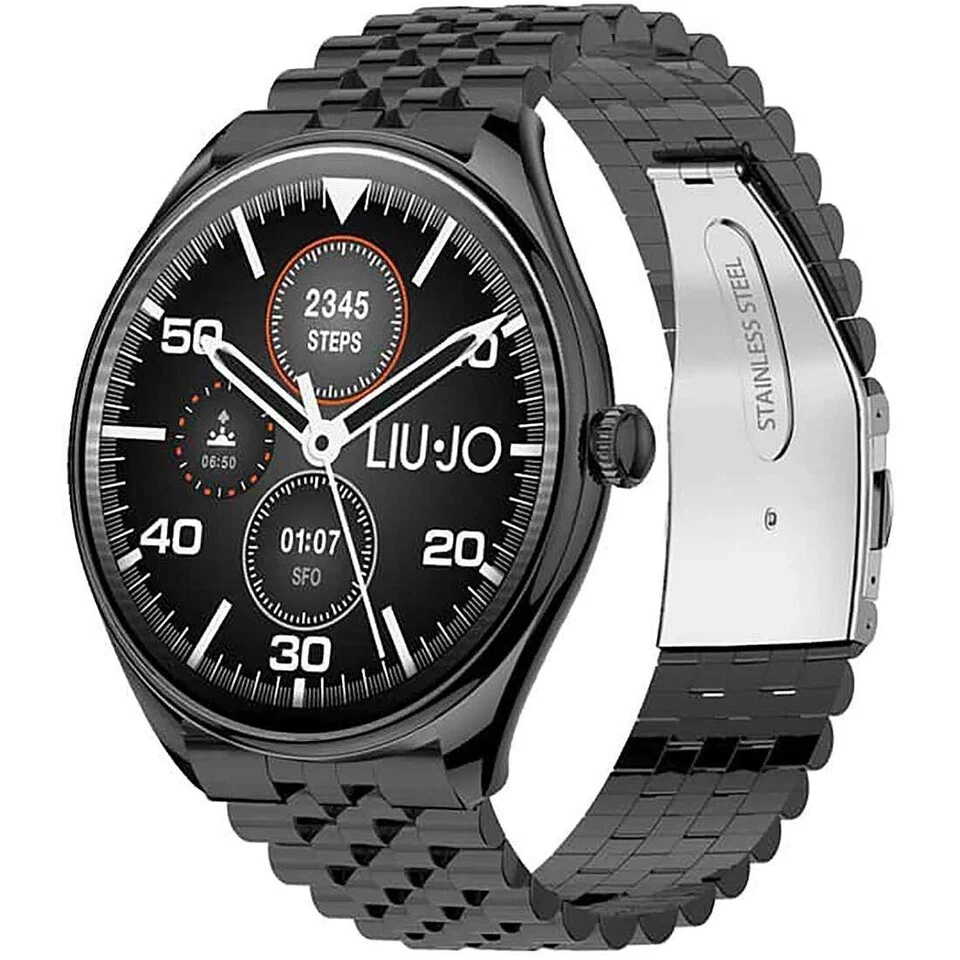 LIU JO SMARTWATCH SLIM  MAN BLACK CON MICROFONO  SWLJ160 GARANZIA UFFICIALE - Immagine 1 di 1