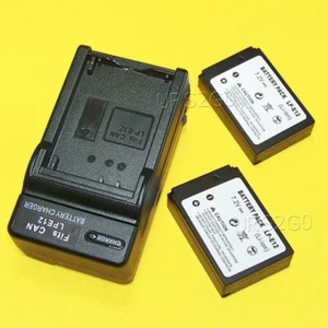 2x 1200mAh Standard Battery Desktop Charger for Canon EOS Rebel SL1 - Picture 1 of 1