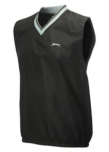 SLAZENGER GOLF WIND VEST BLACK SMALL BNWT SEVE BALLESTEROS - Picture 1 of 4
