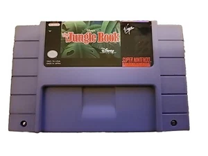 DISNEYS THE JUNGLE BOOK, SUPER NINTENDO SNES VIDEO GAME ORIGINAL CARTRIDGE - Picture 1 of 4