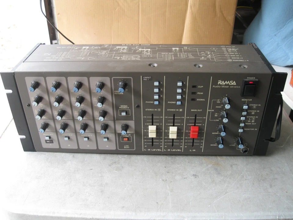 Mezclador de audio Ramsa Panasonic WR-M10A - Hecho en Japón - ¡Buen estado! Foto 1 de 4