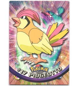 Pokémon 1999 Moderate Play Topps Serie 1 segunda impresión logotipo negro Pidgeotto 17 - Imagen 1 de 2
