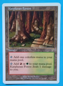 Magic the Gathering MTG 7th Edition KARPLUSAN FOREST LP/EX RARE 2001 Schön! - Bild 1 von 4