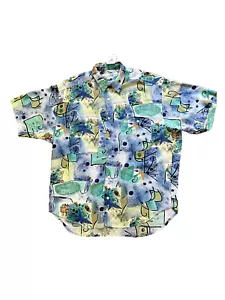 Guess George Marciano Vintage 80s Shirt Mens M New Wave Rockabilly Oversize USA - Picture 1 of 19