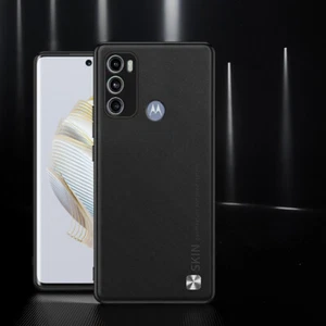 Für Motorola Moto G60, Luxus Business Hybrid Leder weiche TPU Hülle Cover - Bild 1 von 15