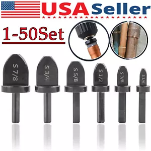 Swaging Tool Set Punte Trapano Climatizzatore Rame Tubo Svasatore Tubo Espansore LOTTO - Foto 1 di 24