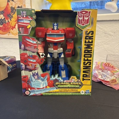Transformers Bumblebee Cyberverse Adventures Dinobots Unite Optimus Prime Figure - Image 1 of 4