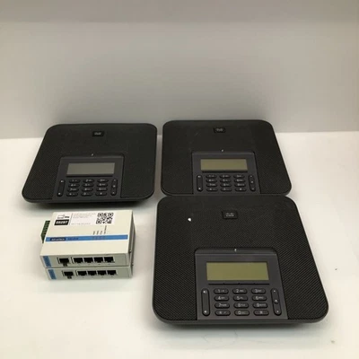 2x Advantech EKI-3725 Ethernet Switch + 3x Cisco CP-7832 IP Conference Phones - Image 1 of 4