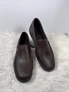 Ecco Mens S-Lite Slip On Brown Leather Loafers Sz 45/US 11-11 1/2 Comfort Shoes - Picture 1 of 14