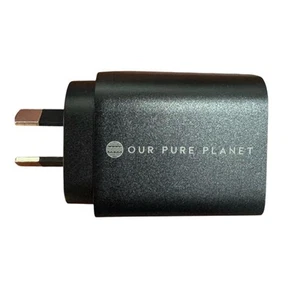 Our Pure Planet 30W USB-A + USB-C Wall Charger Black - Picture 1 of 3