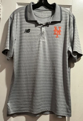 New Balance x New York Mets MLB Gray Performance Polo Mens Size L - Image 1 of 4