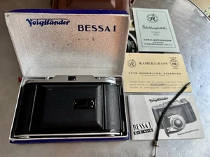 NEUWERTIG ! OVP Voigtländer Bessa I 1 Analog Kamera - Vaskar 4,5 / 105 mm lens & - Picture 1 of 9