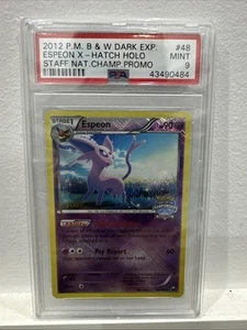 Espeon Holo National Championships staff Mint PSA 9 Dark Explorers 2012 48/108 - Picture 1 of 2