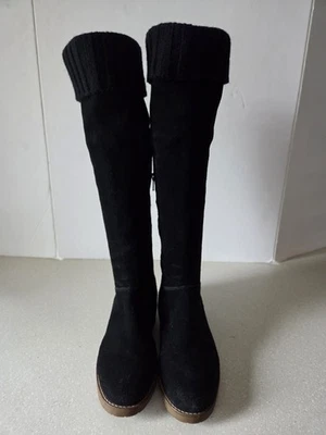 CORSO COMO WOMEN OVER THE KNEE BOOTS SIZE 7.5 M BLACK SUEDE LEATHER - Image 1 of 4