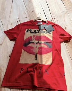 Philipp Plein x Playboy Tee Shirt tshirt Rot Größe XXL NEU - Bild 1 von 16