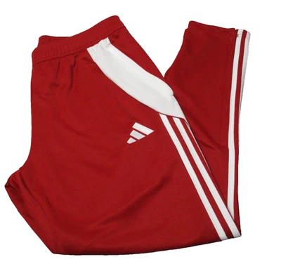 Adidas Tiro 24 Track Pants Mens Extra Large Red  Stripe Tapered Zip Pockets XL - Image 1 of 4