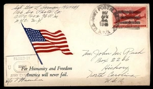Mayfairstamps US 1946 APO 403 Signed Censor Old Glory Cover aat_39333 - Picture 1 of 2