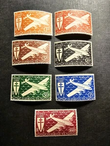 Sello Francia Colonia Costa De Los Somalis Aviones Pa N°1/7 Nuevo * Mh 1943 - Imagen 1 de 2