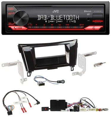 JVC Bluetooth USB DAB Lenkrad Autoradio für Nissan Qashqai 14-18 X-Trail Kamera - Bild 1 von 4