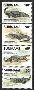 Surinam, Scott #797-800, Alligatoren und Krokodile, postfrisch - Bild 1 von 1