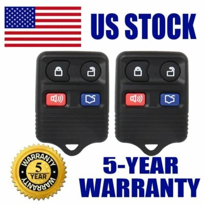 Transmisor Clicker Llavero Coche Control Remoto Entrada Sin Llave 2 Piezas Para Ford Linco Foto 1 de 4
