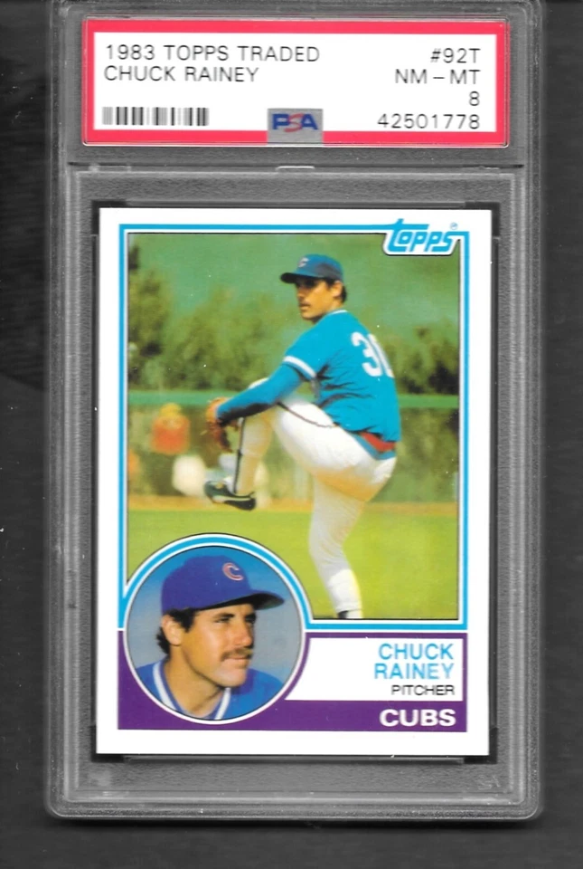 1983 Topps Traded #92T Chuck Rainey - PSA 8 NM-MT - Image 1 of 1