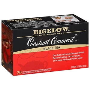 Bigelow Tea Constant Comment Black Tea, Caffeinated Tea, 20 Count Box (Pack of 6 - Picture 1 of 2