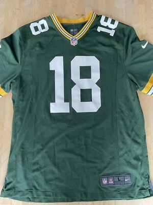 Camiseta deportiva verde Nike firmada por Randall Cobb de los Green Bay Packers nueva con etiquetas - grande para hombre Foto 1 de 4