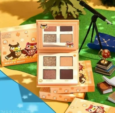 Colourpop x Animal Crossing WHAT A HOOT Quad  EyeShadow Palette ~ BNIB - Image 1 of 2