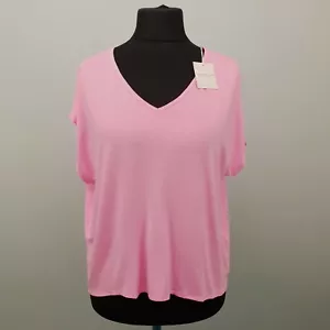 Majestic Filatures T-Shirt Top Blouse Viscose Drop Shoulder 1 UK 10-12 RP £60 - Picture 1 of 8