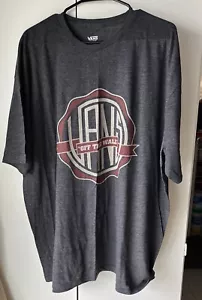 Vans Off The Wall graues Logo Shirt Herren 2XL Baumwolle Polyester T-Shirt Neu ohne Etikett - Bild 1 von 4