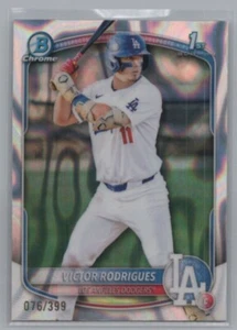 2025 Bowman - Chrome Prospects Victor Rodrigues #BCP-45 Refractor /399 (RC) - Picture 1 of 1