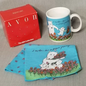 AVON Breakfast n Bed Tasse mit Serviette Muttertag Geschenk Kollektion Neu im Karton  - Bild 1 von 11