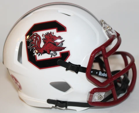 2021 South Carolina Gamecocks Custom Riddell Mini Helmet vs Auburn Cover