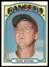 1972 Topps Frank Howard  VG-EX Texas Rangers #350