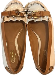 Coach Style F2070 Women’s Size 5.5B FELIX Buckle Flats Shoes - Picture 1 of 6