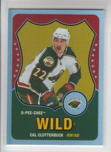 10/11 OPC Minnesota Wild Cal Clutterbuck Retro Rainbow card #10