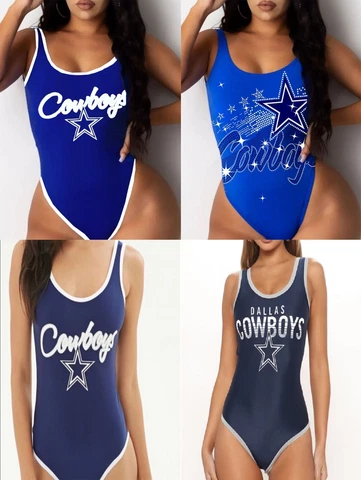 Dallas Cowboys Womens One Piece Swimsuit Low Cut Bikini Bathing Wear S-7XL Gifts Cover
