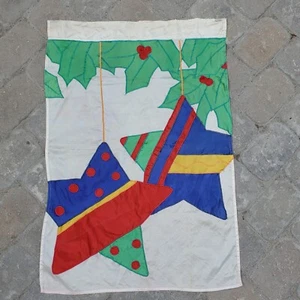 De colección Navidad Patio Bandera Jardín Banderas Poinsettia Estrella Adorno Invierno Exterior - Imagen 1 de 12